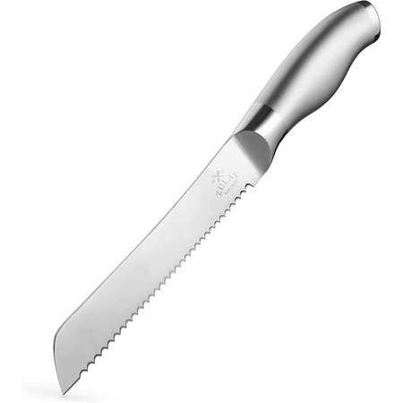 ZULAY KITCHEN Serrated Bread Knife  Silver ZULB07SV3VVDN